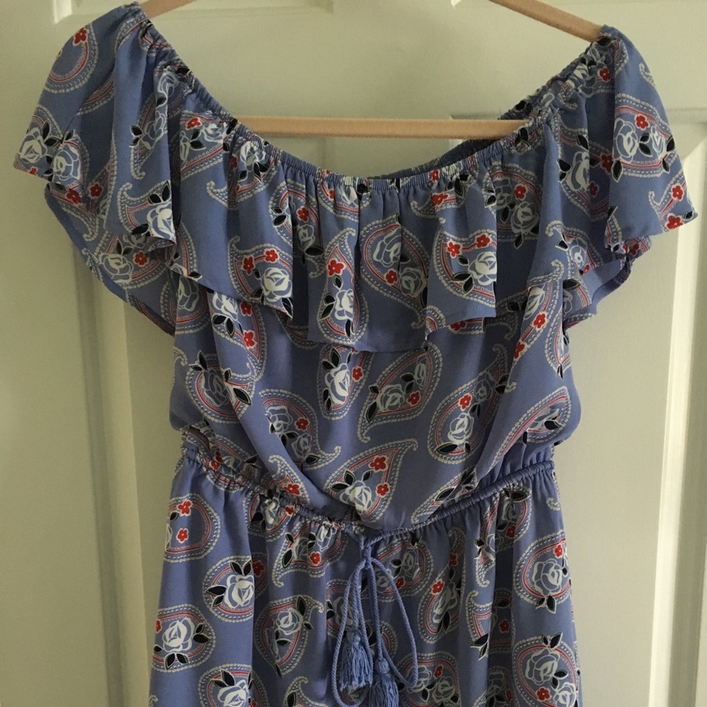 Francesca’s Collections Off The Shoulder Romper Fully Lined Like New BNWOT